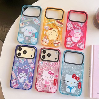 Vỏ 17promax Họa Tiết Nhiều Màu Hoạt Hình Dễ Thương Vỏ Điện Thoại Hello Kitty Bao Gồm Tất Cả Vỏ Mềm Trong Suốt Chống Sốc Vỏ Điện Thoại Cho iphone 17 16 15 14 13 12 Pro Max Vỏ Điện Thoại
