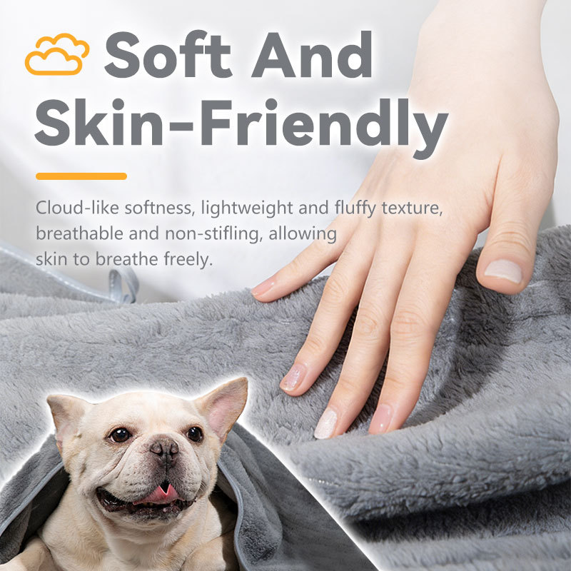 Khăn tắm siêu thấm HiDream Khăn tắm siêu thấm cho chó mèo Microfiber khô nhanh Kích thước lớn