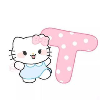 2 Kitty Móc Khóa Chữ Cái Dễ Thương Mica 2 Mặt In Theo Yêu Cầu Thiết Kế Độc Đáo