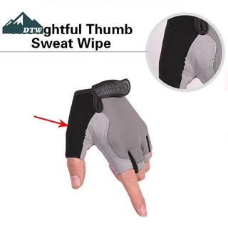 DTW Tập Gym Thể Dục Thoáng Khí Chống Trơn Trượt Nam Nữ Nửa Ngón Mùa Hè Câu Cá Đi Xe Đạp Ngón Găng Tay Nữ Xe Đạp Thể Thao
