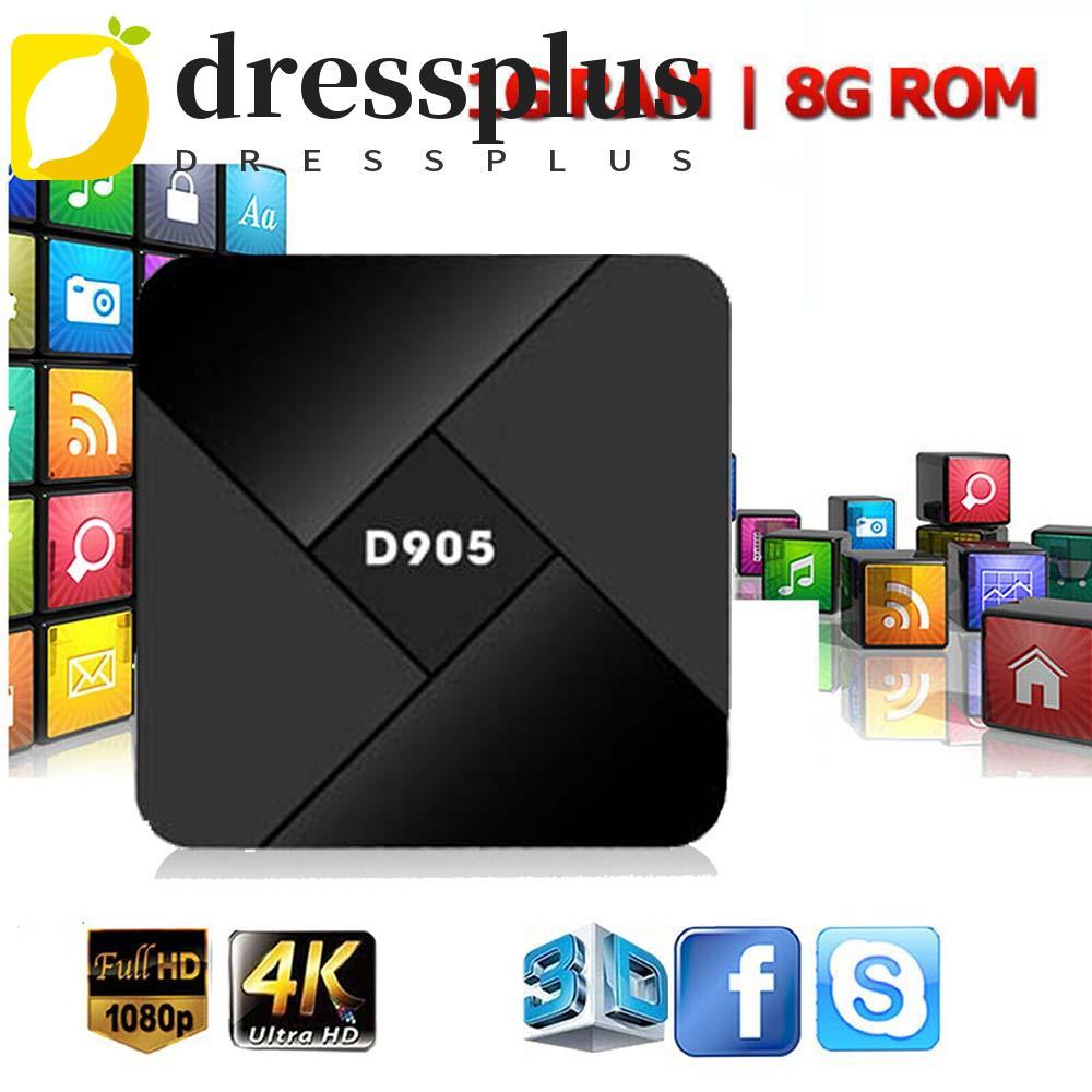 DRESSPLUS TV box Quad Core Amlogic 4K Thiết bị Video Máy nghe nhạc đa ...