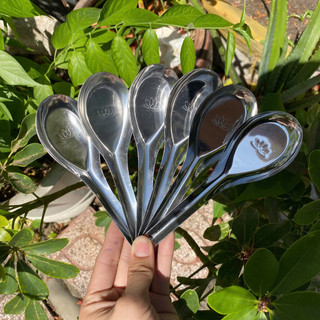 Combo 20/50 thìa inox, muỗng canh vuông không gỉ set chịu nhiệt tốt, dễ dàng vệ sinh, cán tay cầm ngắn