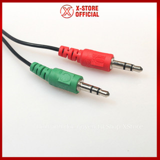 Jack gộp tai nghe và mic 3.5mm, cáp chia 1 cổng ra 2 cho PC, laptop, dây chuyển audio tiện lợi - JAT3.5TO2J3.5