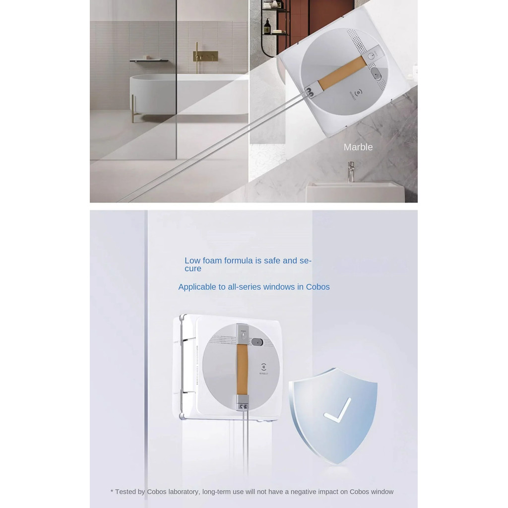 Phiên bản ECOVACS Phụ kiện cửa sổ Chất lỏng làm sạch cửa sổ 1L cho tất cả các mẫu cửa sổ WINBOT W2 OMNI / W1 PRO