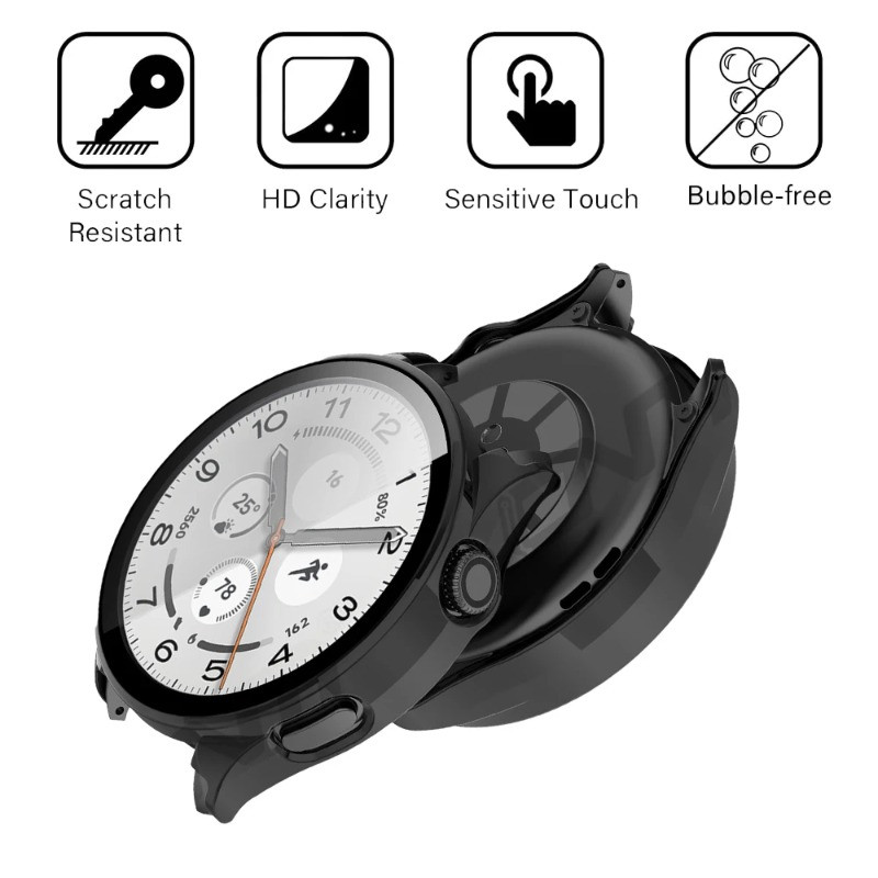 Vỏ bảo vệ chống sốc PC cho Coros Pace4 Kính cường lực + Vỏ PC cho Coros Pace 4 Đồng hồ thông minh Bảo vệ cứng Vỏ da