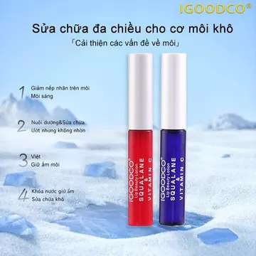 IGOODCO Tinh chất tăng cường môi Kem dưỡng ẩm làm đẹp Kem dưỡng ẩm dưỡng ẩm Kem nền dạng lỏng mịn màng ngăn ngừa khô và khô