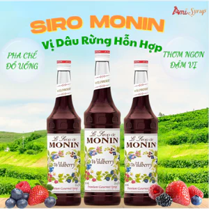 Siro Monin Dâu Rừng Hỗn Hợp Wildberry 70cl, Nguyên Liệu Pha Chế Chuyên Nghiệp, Syrup Nhập Khẩu Pháp