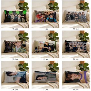 Hàn Quốc Pop Boy Group CORTIS Vỏ gối hình chữ nhật bằng Polyester in một mặt, Vỏ đệm ô tô, Trang trí nội thất (Không bao gồm gối)