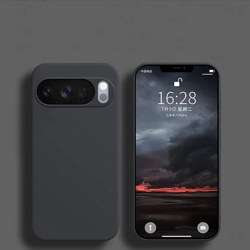 Chất Lỏng Cạnh Thẳng Sang Trọng Chính Hãng Ốp Lưng Điện Thoại Trên Google Pixel 5 5A 6 6A 7 7 A Pro Chống Rơi Full Cover Vỏ Điện Thoại Lỏng