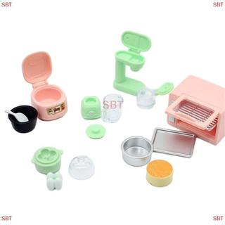 [SB] 1 Bộ 1: 12 Nhà búp bê Nồi cơm điện thu nhỏ Lò vi sóng Máy ép trái cây Máy hấp trứng Đồ dùng nhà bếp Trang trí mô hình Đồ chơi Phụ kiện nhà búp bê MỚI