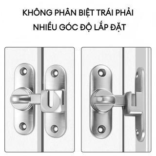 Bộ chốt khóa cửa lùa kèm vật liệu lắp đặt Chốt khóa cửa / Khóa cửa lùa (trượt)，Khóa cửa lật， Lắp góc linh hoạt
