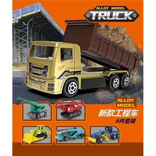 Hợp Kim Cọc Máy Mô Hình Trẻ Em Trượt Xe Bé Trai Kỹ Thuật Hạm Đội Vận Chuyển Đồ Chơi Sửa Chữa Xe Đường Bộ