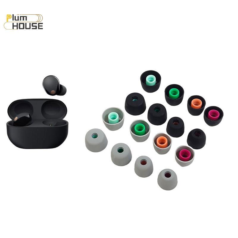 PlumHOUSE 6 cái nút tai silicon cho Sony WF-1000XM5/1000XM4/1000XM3, OnePlus Buds Z, tai nghe TWS nhét tai