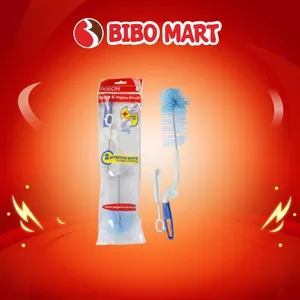 Cọ Rửa Bình Sữa Dụng Cụ Rửa Bình Nước Núm Ty Cốc Chén Đa Năng 2 Chi Tiết - Bibomart