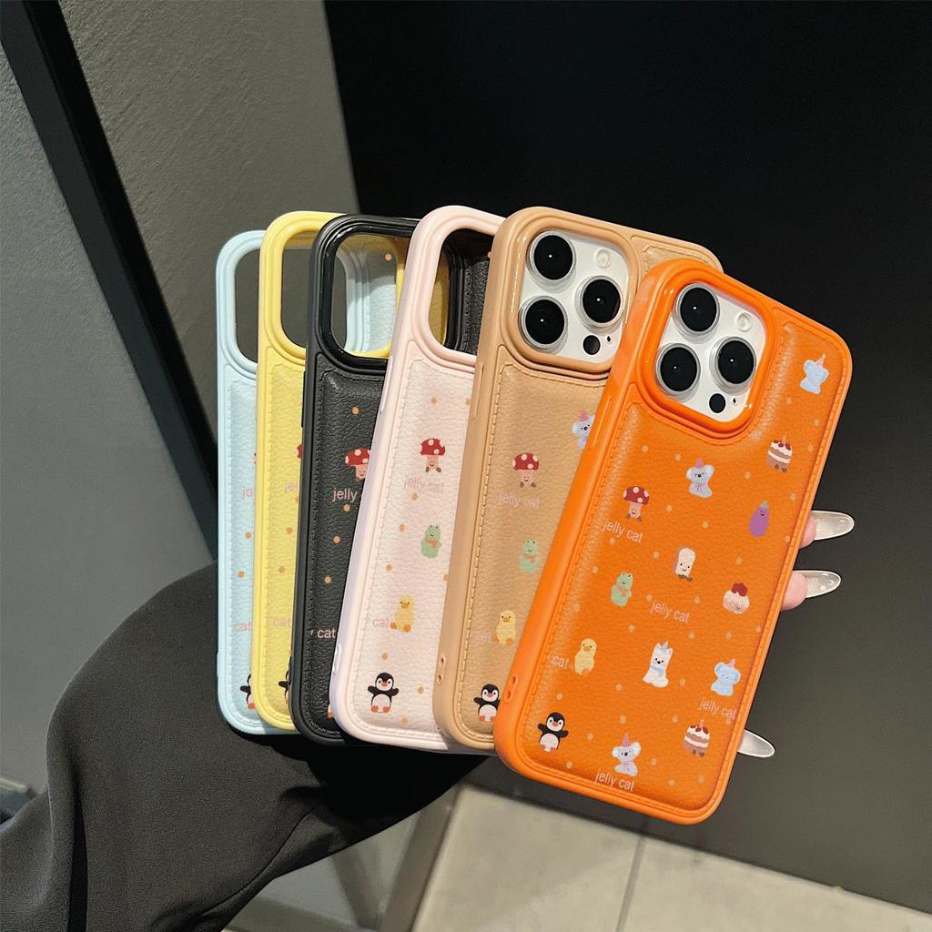 Ngọt ngào hệ nhỏ cưng thích hợp cho iPhone17 16pro trường hợp 11 promax 15Plus trống gói