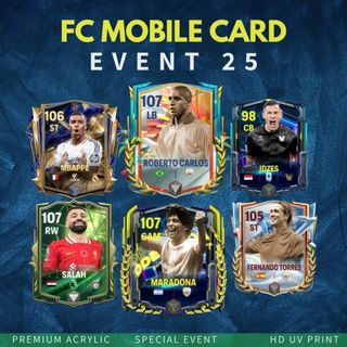 Móc chìa khóa điện thoại di động FC | sự kiện chủ đề di động FC | cập nhật thẻ bóng đá fcm