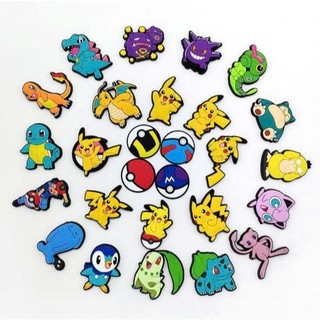 Set 12 Sticker/ Charm gắn dép POKEMON 2- siêu đáng yêu