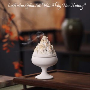 Lư Trầm Gốm Sứ “Núi Thủy Tỏa Hương” - CXNP185