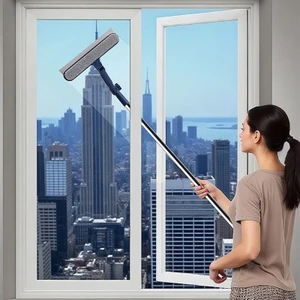 Công cụ làm sạch kính cc với phụ kiện bàn chải hai mặt và có thể tháo rời
