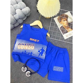Bộ thể thao dành cho be strai 15-45kg mẫu chữ SKET. Chất liệu thoáng mát, co dãn tốt. HE40