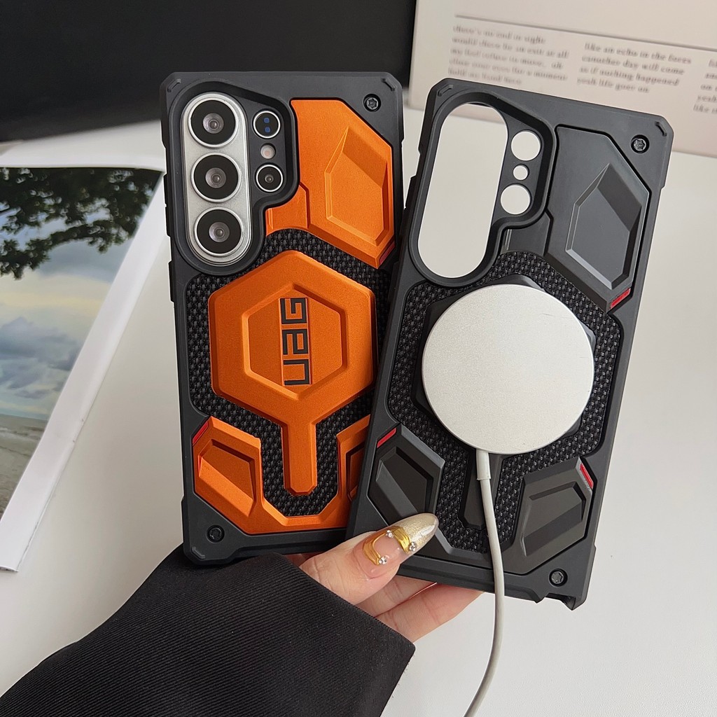 Dành Cho Samsung S26 S25 S24 S23 UAG The Monarch Pro Kevlar Nam Châm Chống Sốc