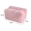 EBINLANDS Nhung Sang Trọng Túi Trang Điểm, Túi Bảo Quản Mỹ Phẩm Puffy Di Động, Lông Mềm Mại Dễ Thương Dung Tích Lớn Túi Vệ Sinh Du Lịch Nữ Bé Gái