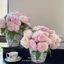 Bó hoa Mẫu Đơn giả cao cấp 25cm - Hoa lụa decor bàn ăn, trang trí phòng ngủ & Làm hoa cầm tay cô dâu (3 Bông 3 Nụ)