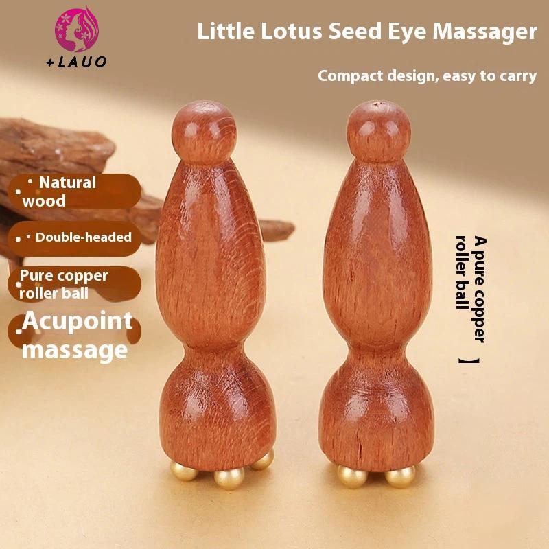 Springevenstar Brass Lotus Eye Massage Sti Facial Gua Sha Tool Dụng cụ cầm tay để thư giãn mắt và massage bấm huyệt kinh tuyến Springevenstar