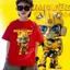 áo cửa shop cotton 3-12 Bumblebee Teen Male em trẻ áo 90-150cm