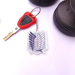 FEELIO - Gantungan Kunci Acrylic 3mm Anime Attack on Titan Shingeki no Kyojin Levi Mikasa Eren Armin GK15 - Attack on