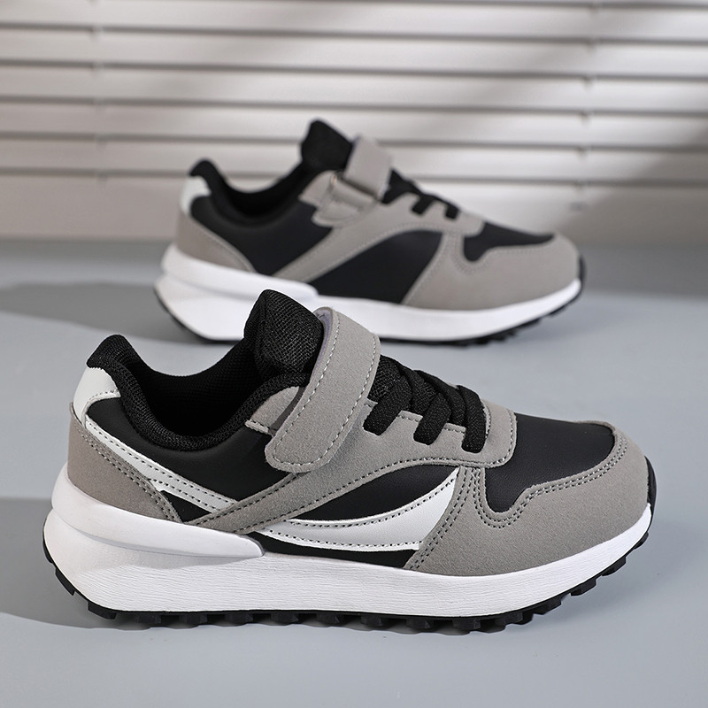 Thời Trang Trẻ Em Giày Bé Trai Giày Sneaker Chống Trơn Trượt Đi Bộ Giày Da Tennis Thể Thao Cho Trẻ Em Bé Gái 5 Đến 16 Tuổi