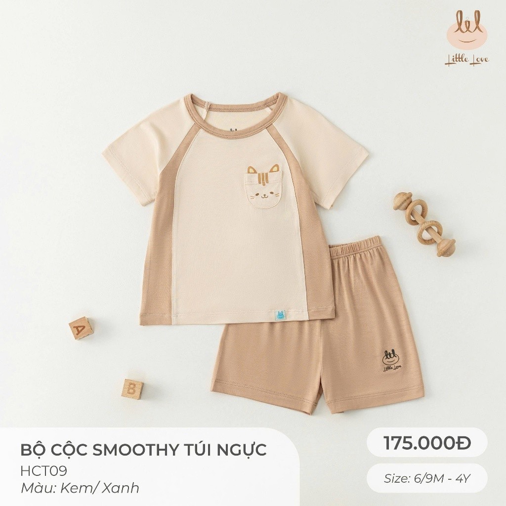 BỘ CỘC SỢI TRE[ SIÊU MỀM, MÁT, MỊN CO DÃN VÀ THẤM HÚT TỐT] TRẮNG PHỐI SZ 1/3M - 9/12M (HCT09)
