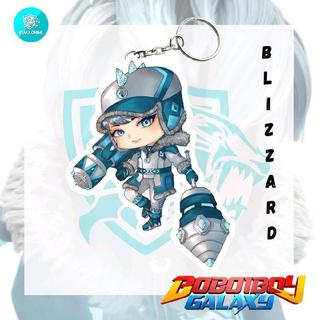 Keychain Acrylic Anime Boboiboy Tahap 3 - Beliung, Nova, Blizzard, Rimba Ganci Anime Akrilik - Beliung