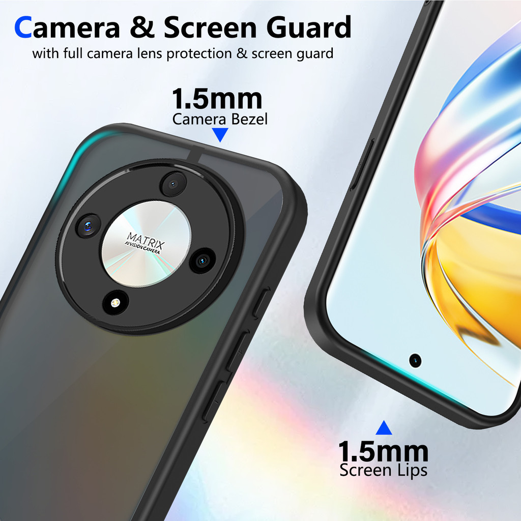 Ốp lưng Honor X9D 5G Màu đen mờ cho Ốp điện thoại Honor X9D 5G