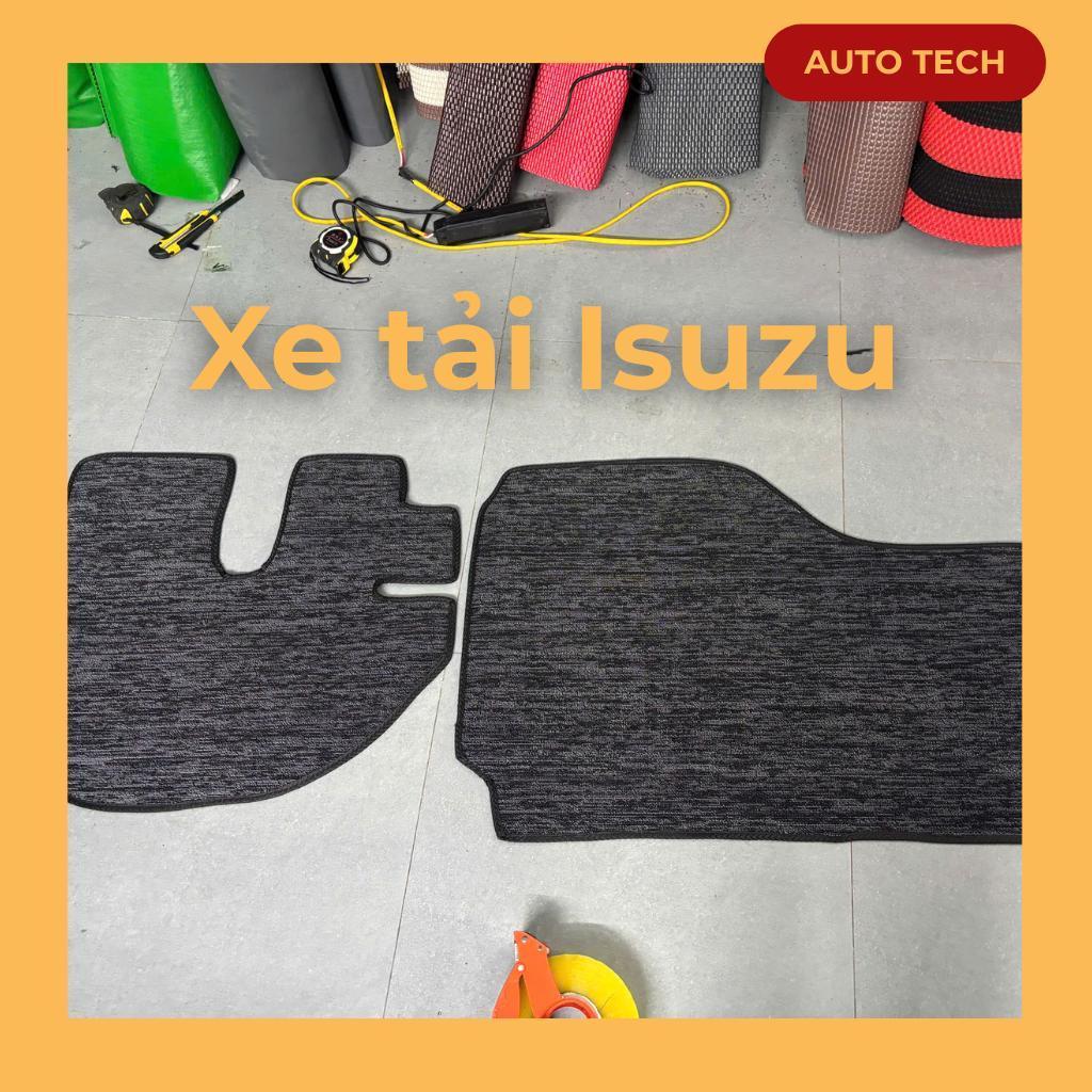 [Xe tải Isuzu] Bộ thảm lót sàn cước cho xe tải Isuzu cắt sẵn và may bo viền chống nước, chống trơn trượt, Nội thất ô tô