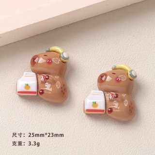 Set Charm Gấu Teddy Năng Động 6 Chi Tiết – Charm Gắn Dép Gấu Nâu Dễ Thương