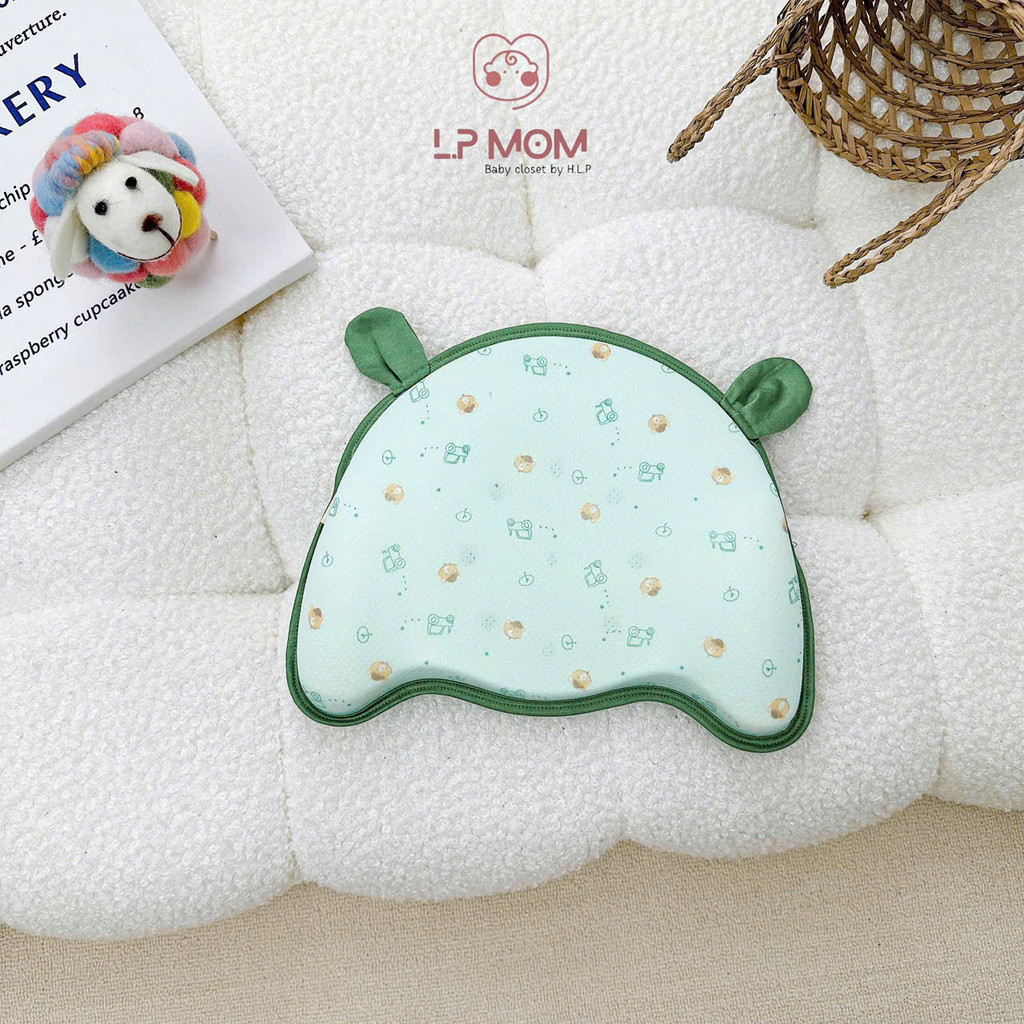 [G6 kích thước 28x22x4,5 ] Gối cao su mềm thoáng khí mát mẻ mùa hè cho bé