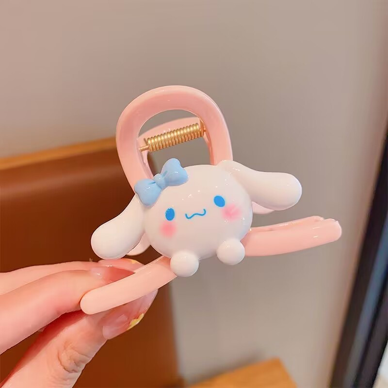 SÉT 4 KẸP TÓC TONE HỒNG ,Set 4 Món Cặp Tóc càng cua cho bé hình gấu dâu cute [FREESHIP]