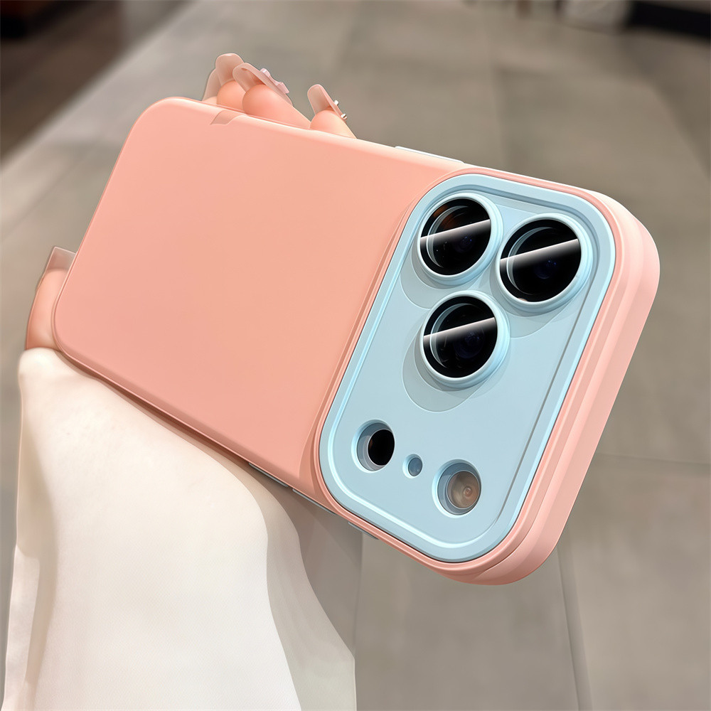 Ốp Điện Thoại Tương Phản Chất Lượng Cao Cho iPhone 17 Pro Max 13 14 15 16 Pro Max Ống Kính Bảo Vệ Camera Vỏ Chống Sốc Vỏ Mềm Vỏ Bảo Vệ Điện Thoại