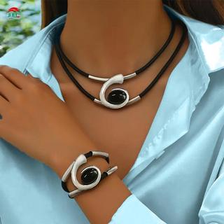 Bộ vòng tay vòng cổ phong cách Bohemian Trang sức thời trang không gây dị ứng cho lễ kỷ niệm tốt nghiệp