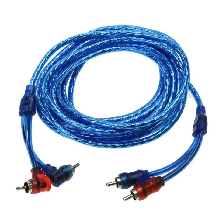 Dây cáp AV âm thanh 4 đầu bông sen RCA đa dạng chiều dài cho loa sub Dây AV 2 Ra 2，Kết nối hệ thống âm thanh