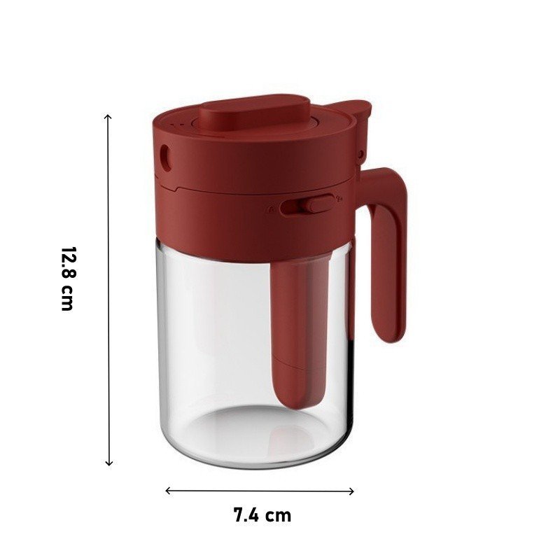 Hũ gia vị thủy tinh nắp khóa chắc chắn giữ khô ráo dễ quan sát chịu nhiệt dùng cho bếp gia đình dã