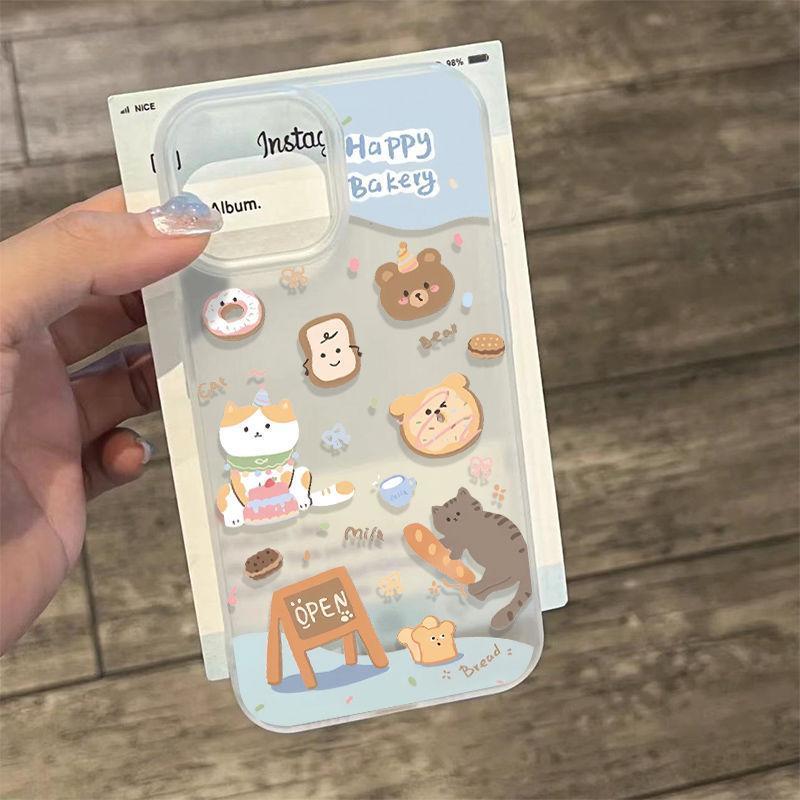Cửa hàng bánh mì mèo phù hợp với vỏ điện thoại iPhone 17 Air, cảm giác da14/13/11Pro
