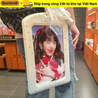 Vỏ bảo vệ hình ảnh BAMBOOB, Giá đỡ Photocard khổng lồ của thần tượng Hàn Quốc, Vỏ thẻ nhiều màu sắc A4 PVC