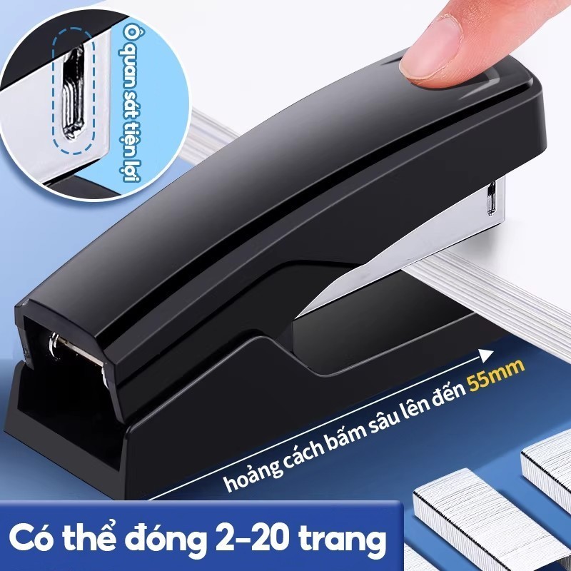 Máy dập ghim đa năng dành cho học sinh – Máy dập ghim nhỏ gọn, bền bỉ, phù hợp với nhiều tình huống