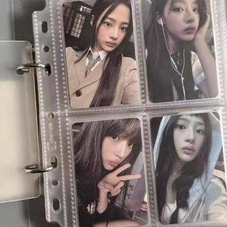 - A5 Muji Sách lưu trữ bốn dây phong cách Hàn Quốc Ins Style Giá trị cao Sách thẻ dung lượng lớn Trong suốt Sách thẻ lá rời hai lỗ A5 lưu trữ không in sách lưu trữ bốn dây