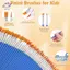 HFTOY 100 / 130 / 160 / 180 / 200 Chiếc Bàn Chải Tranh Bộ Nghệ Thuật Đầu Phẳng Bàn Chải Sơn Tóc Nylon Tròn Cho Acrylic Màu Nước Trẻ Em / Nghệ Sĩ / Người Mới Bắt Đầu / Học Sinh ~