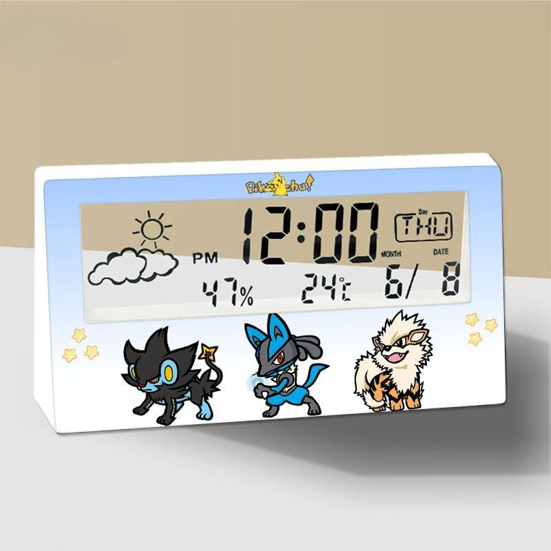 LCD Để Bàn Đồng Hồ Báo Thức Lịch Trong Suốt Thời Tiết Và Kỹ Thuật Số Hiển Thị Nhiệt Độ Và Độ Ẩm Đồng Hồ Đo Nhiệt Độ Điện Tử Độ Ẩm Trạm Thời Tiết Cho Gia Đình Có Đồng Hồ Báo Thức