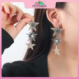 MYPANDA Bông Tai Pha Lê Lấp Lánh Hình Ngôi Sao, Thời Trang Ngày Lễ, Quà Tặng Sang Trọng