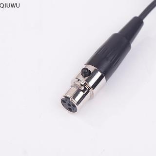 QIUWU Micro Ve Áo Lavalier Chuyên Nghiệp Cho AKG Sennheiser Shure Wireless Bodypa Transmitter Mini 3 Pin XLR Loable 4pin.